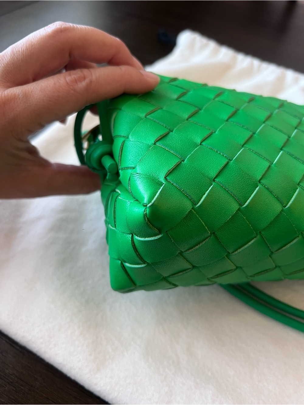 Bottega Veneta Mini Loop in Parakeet Green - Picture 11 of 16